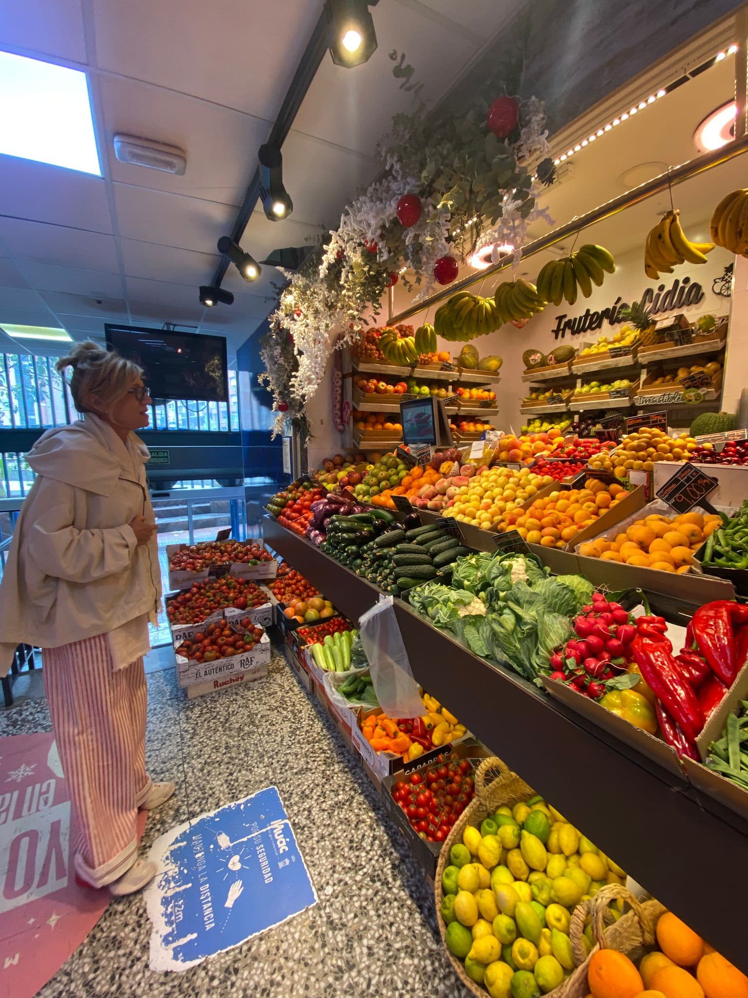 Puesto de fruta en el mercado